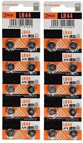 LR44 1.5V Alkaline Coin Cell - 20 PCS (Silver)(Pack of 10)Battery-image-26