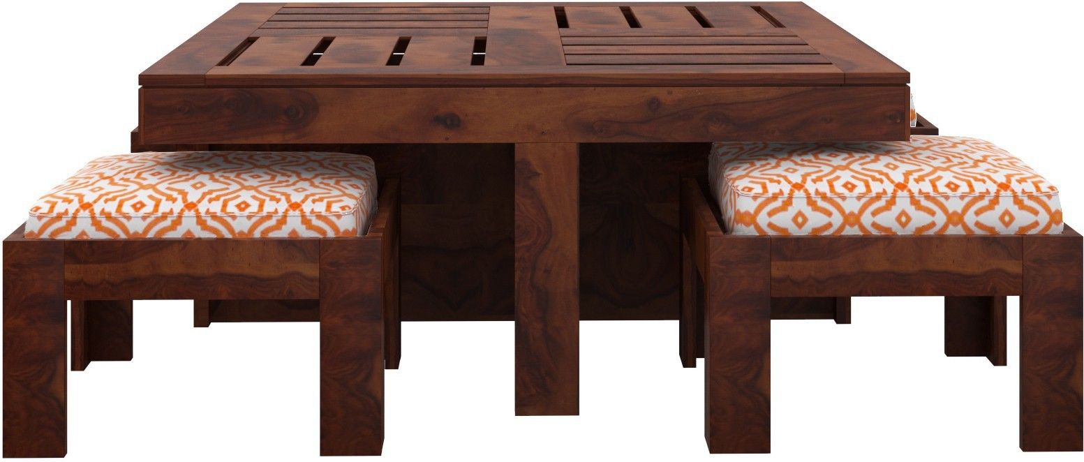 Sheesham Wood 4 Seater Coffee Table Solid Wood Coffee Table-image-24