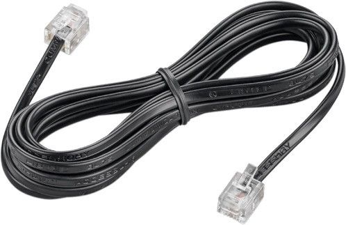 TAAPSEE Patch Cable 2 m 1 Pc Telephone Line Cord Rj11 Plug to RJ11 Plug 2 Meters