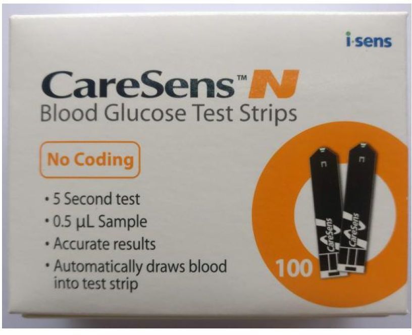 Caresens N0-- 100 Glucometer Strips-picture-12
