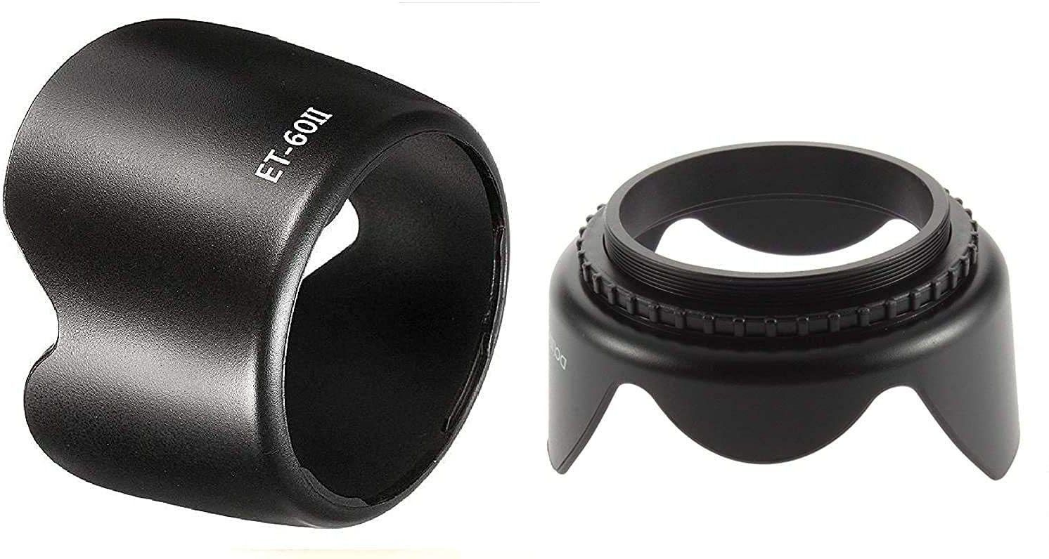 SUPERNIC Combo ET60 II Flower Lens Hood & 58mm Rev Flower Lens Hood for (18-55mm is & 55-250mm is Lens)Lens Hood-image-32