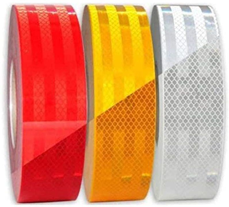 dishita creations High Intensity Reflective Multi Colour Reflective Tape 50mmX2Meter(2 meter Each Color) 50 mm x 2 m multi Reflective Tape-picture-16