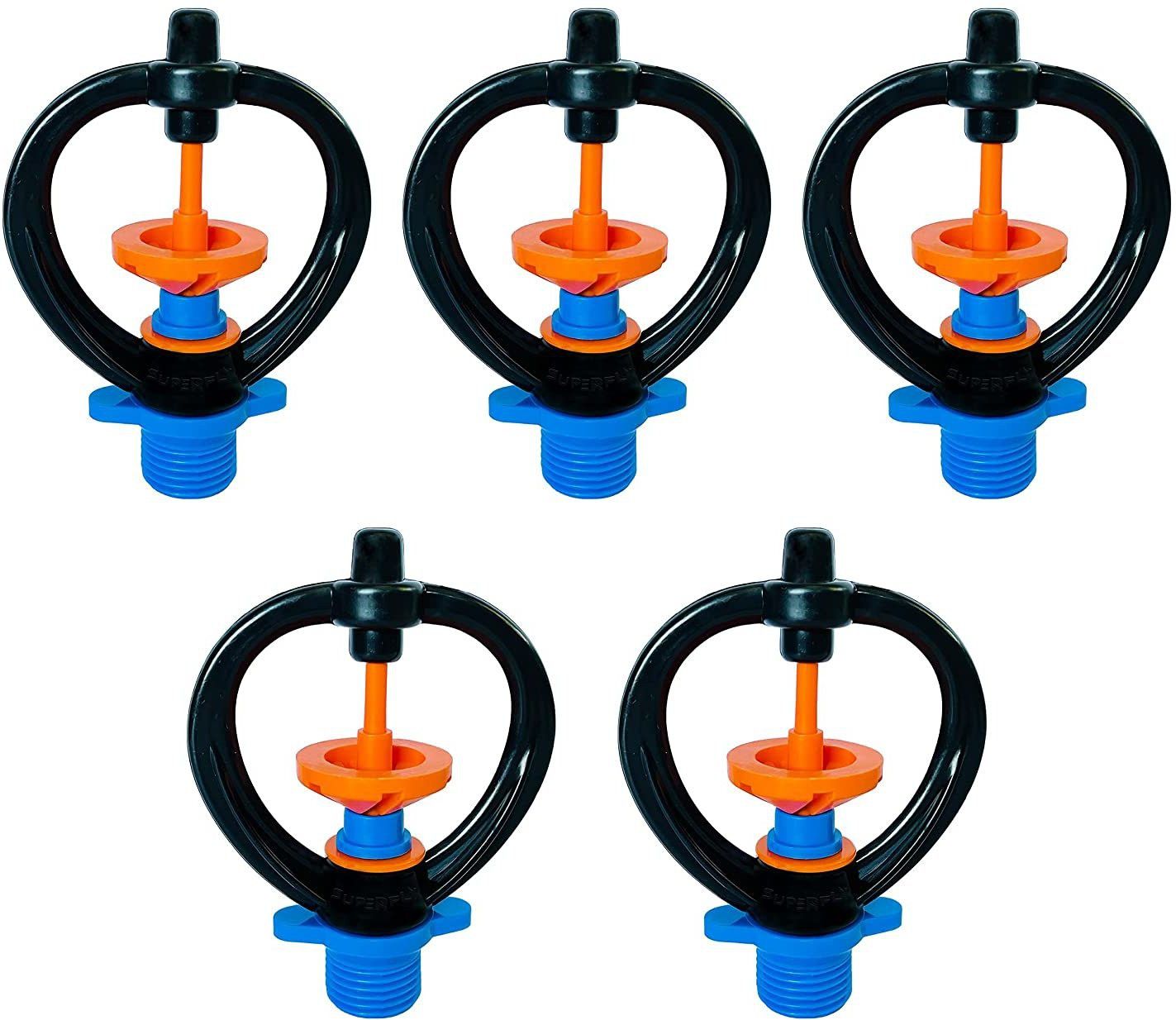 Superfly Water Sprinkler/Butterfly Sprinkler Head for Nursery/Garden/Agriculture/Irrigation/Lawn/Pipes/Poultry Farm use/ Male Thread 1/2 Inch 20 L Hose-end Sprayer-image-24