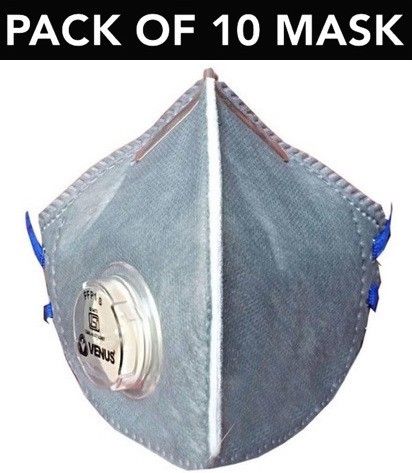 venus safety and health Mask With Adjustable Nose Clip ISI Certified Mask Universal Size Mask Multi Layer High Quality Premium Mask Protective Fabric Reusable Face Mask For Men Women Kids Mask Anti Pollution Mask Anti Virus Mask With Adjustable Head Loop Ear Loop Mask Made in India Mask Pack of 10 Mask Washable Mask Grey Fabric Mask Reusable, Washable-picture-11