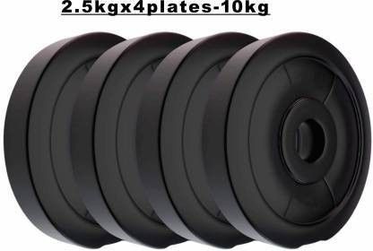 sbr sports 10 kg 10KG PVC WEIGHT PLATES (2.5KG* 4PIECE=10KG TOTAL WEIGHT PLATES) Home Gym Combo-picture-27