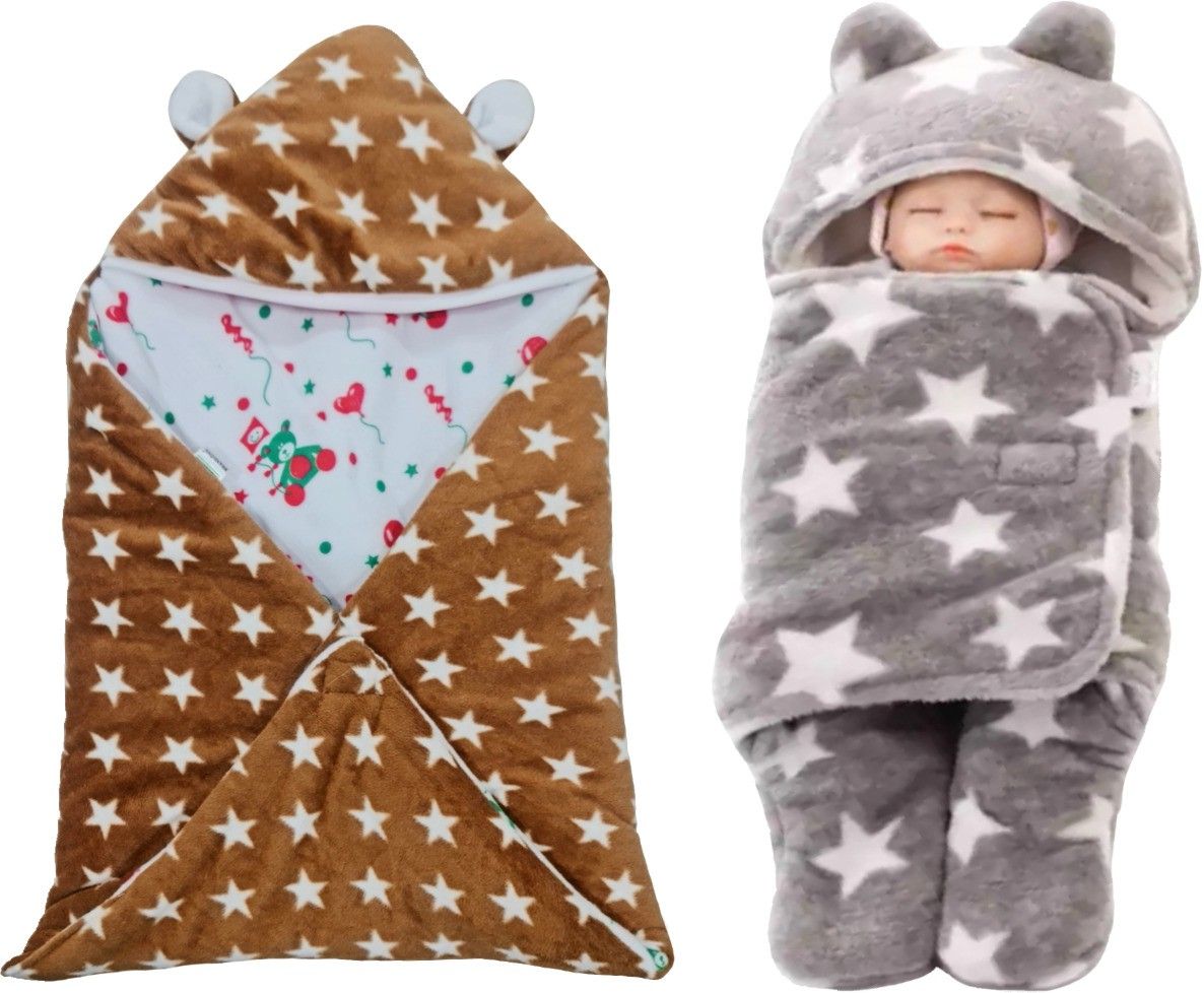 Geometric Crib Crib Baby Blanket for AC Room-image-3