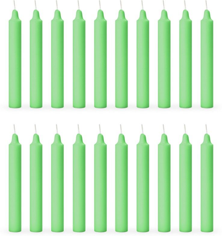 Pillar Candle Set Of 20 (Green) Candle