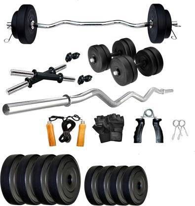 sbr sports 10.5 kg 10KG ADJUSTABLE HOME GYM COMBO WITH 19MM 3FEET CURL ROD Home Gym Combo-picture-41
