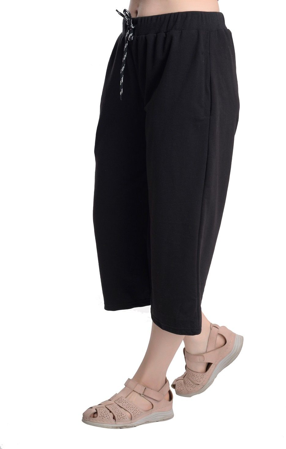 imsa moda Women Black Capri-picture-14