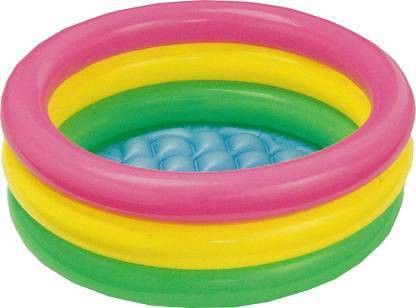 kvg enterprise Inflatable Baby Pool Bath Water Tub For Kids Inflatable Swimming Pool (Multicolor) Inflatable Swimming Pool-picture-19