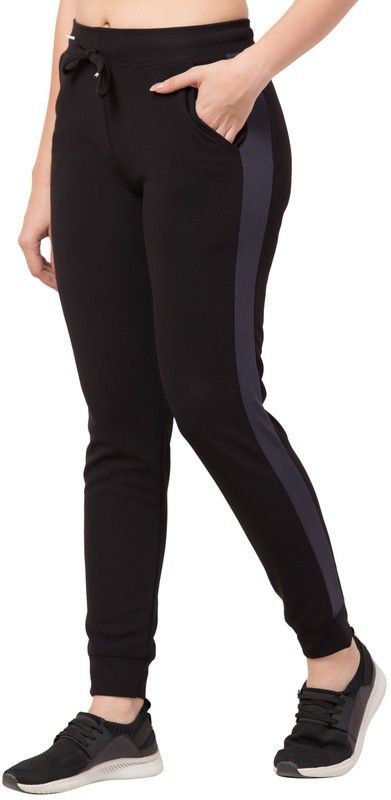 bluecon Women Solid Black Track Pants-picture-21