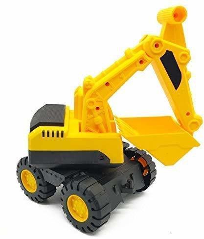 Unbreakable Pull Along Back Excavator Construction Engineering Friction Power,Dumper Trucks Vehicle Baby for Kids,Boys Baby Toys for Kids 3 Years,Hitachi JCB