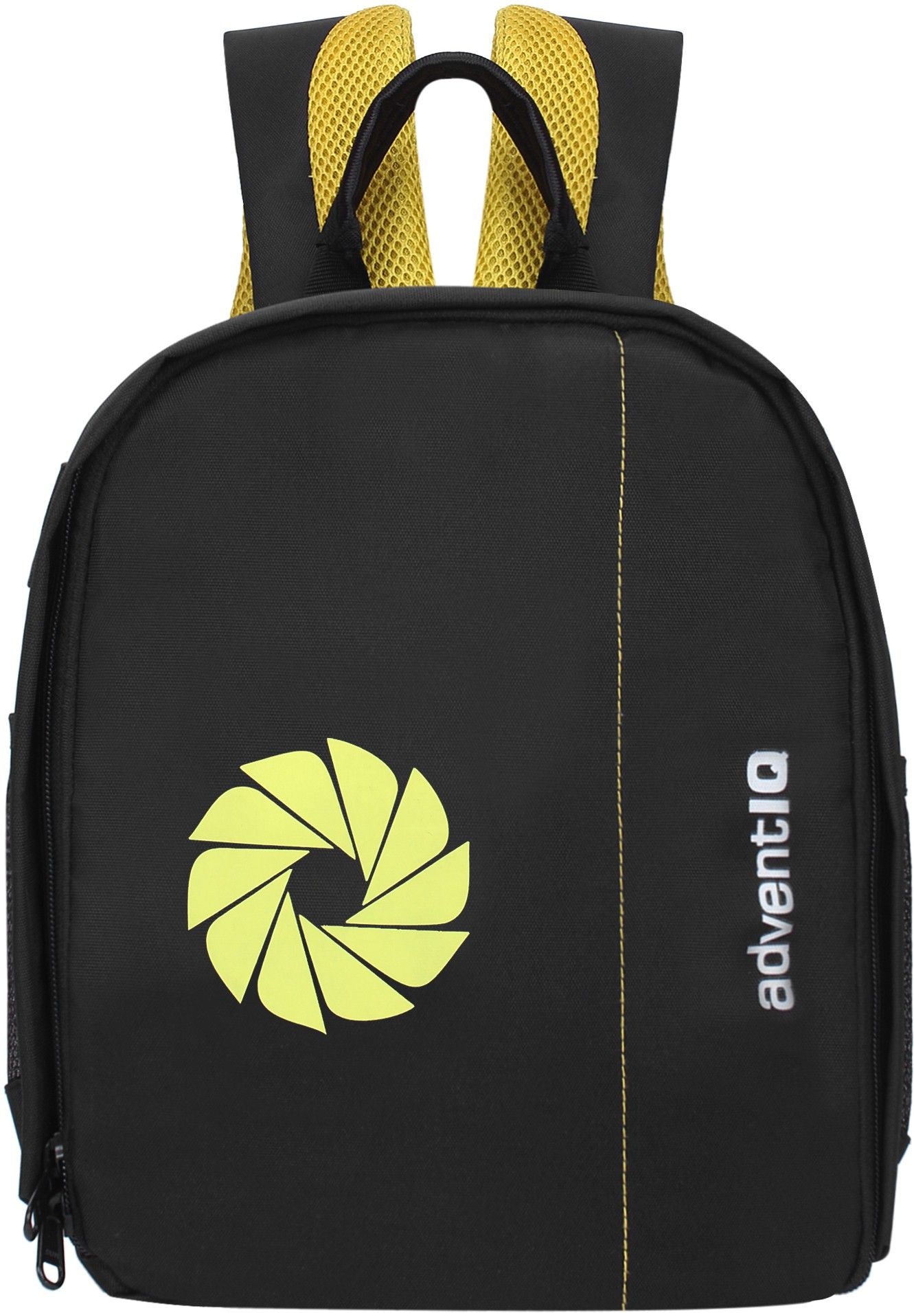 AdventIQ DSLR/SLR Camera Lens Shoulder Printed Backpack-(BNP 0197P-Camera Shutter)-Yellow ClrCamera Bag