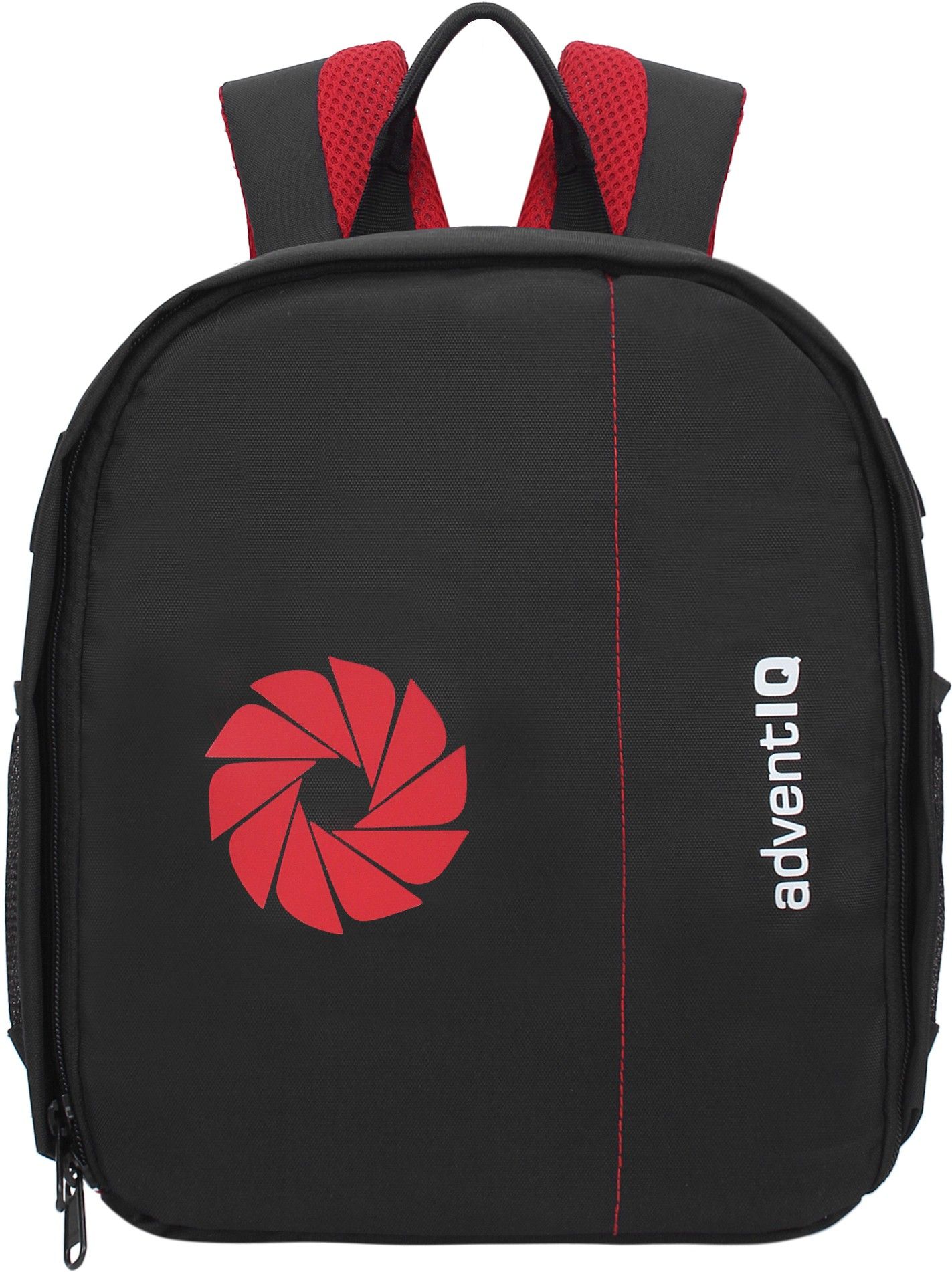 AdventIQ DSLR/SLR Camera Lens Shoulder Printed Backpack-(BNP 0197P-Camera Shutter)-Red ClrCamera Bag