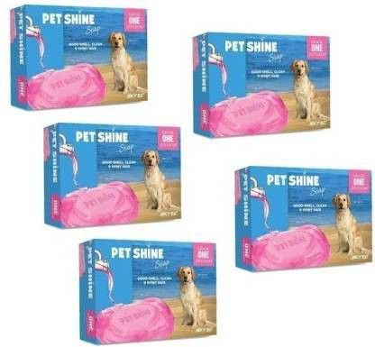 skyec Pet Shine Dog Soap For Good Smell and Shiny Hair 375gm Pet Coat Cleanser (pack of 5) 375 ml Pet Coat Cleanser-image-39