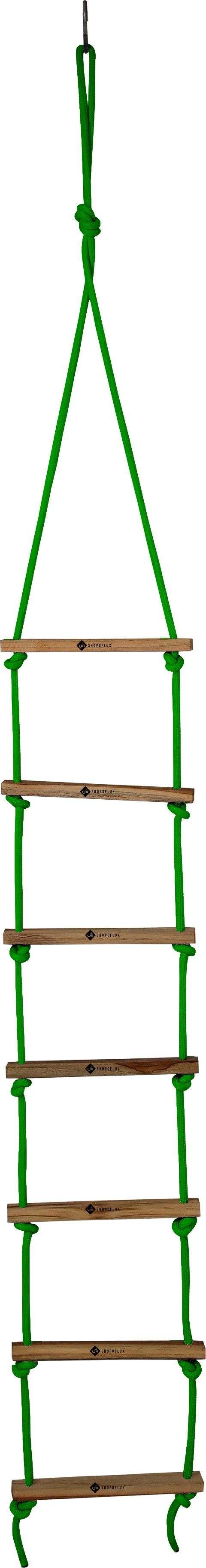 shopoflux Rope Ladder for Kids | Climbing Ladder for Kids | Wooden Ladder for Kids for Physical Activity | Indoor Outdoor Games for Kids-picture-11