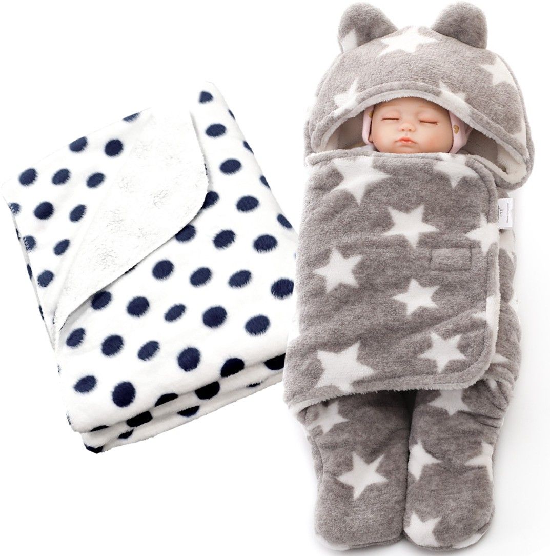brandonn Polka Crib Crib Baby Blanket for AC Room-picture-18