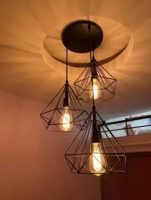 denicraas Hanging Pendant Ceiling Cluster Chandelier Light For Home Decoration Indoor balcony dining room, bedroom, living room, bar, restaurants, study room, aisle,,coffee shop With LED Filament Bulb Pendants Ceiling Lamp-picture-39