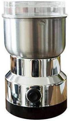 supertive Electric Smash Machine, Multifunction Small Food Grinder Grain Grinder, Portable Coffee Bean Seasonings Spices Mill Powder Machine for Home and Office 5 Cups Coffee Maker (Silver) 5 Cups Coffee Maker-picture-43