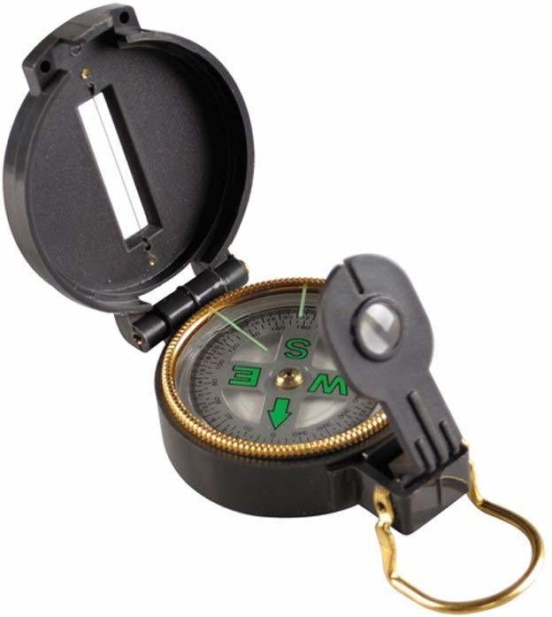 Compass for Direction Used Authentic Army Brass with Lather Box Compass-image-48