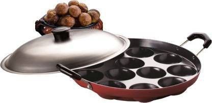 12 Cavities Non Stick Appam Patra with Lid and Side Handle/ kulipaniyaram pan nonstick/ appe/ aapee ka sacha/ panniyaram kadai/ Paniyarrakal/Paniyaram/Appam Pan/Appam Maker/Pan Cake/guntapongadalu pan/appam kadai/Ponganal Maker/idali Maker/idali Pan kadai/litti maker/unniyappam chatti non stick/ unniyappam chatti Paniarakkal with Lid Paniarakkal with Lid 0.5 L capacity 23 cm diameter (Aluminium, Non-stick) Paniarakkal with Lid 1 L capacity 23 cm diameter-image-36