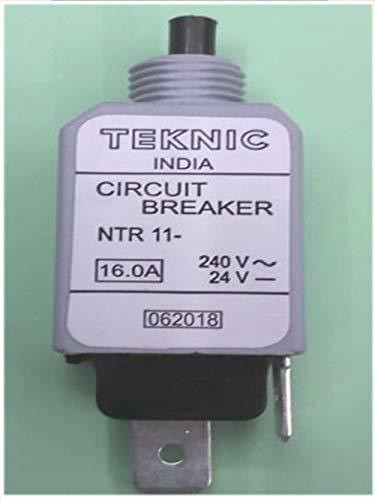 pmw Circuit Breaker - 16 Amps - 240 V - Circuit Breaker Over Load Protector with Push to Reset Switch - 1 Unit Electronic Components Electronic Hobby Kit image 1