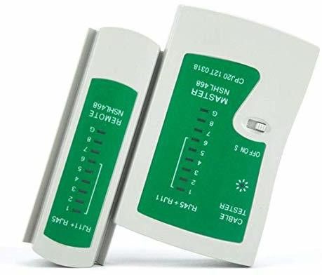 TERABYTE RJ45 and RJ11 LAN Internet Ethernet Network Cable Tester RJ 45 Cat5 RJ 11/12 Network Cable Tester for RJ45 RJ11 RJ12 CAT5 CAT 6 LAN Adapter Tester without Battery Lan Adapter