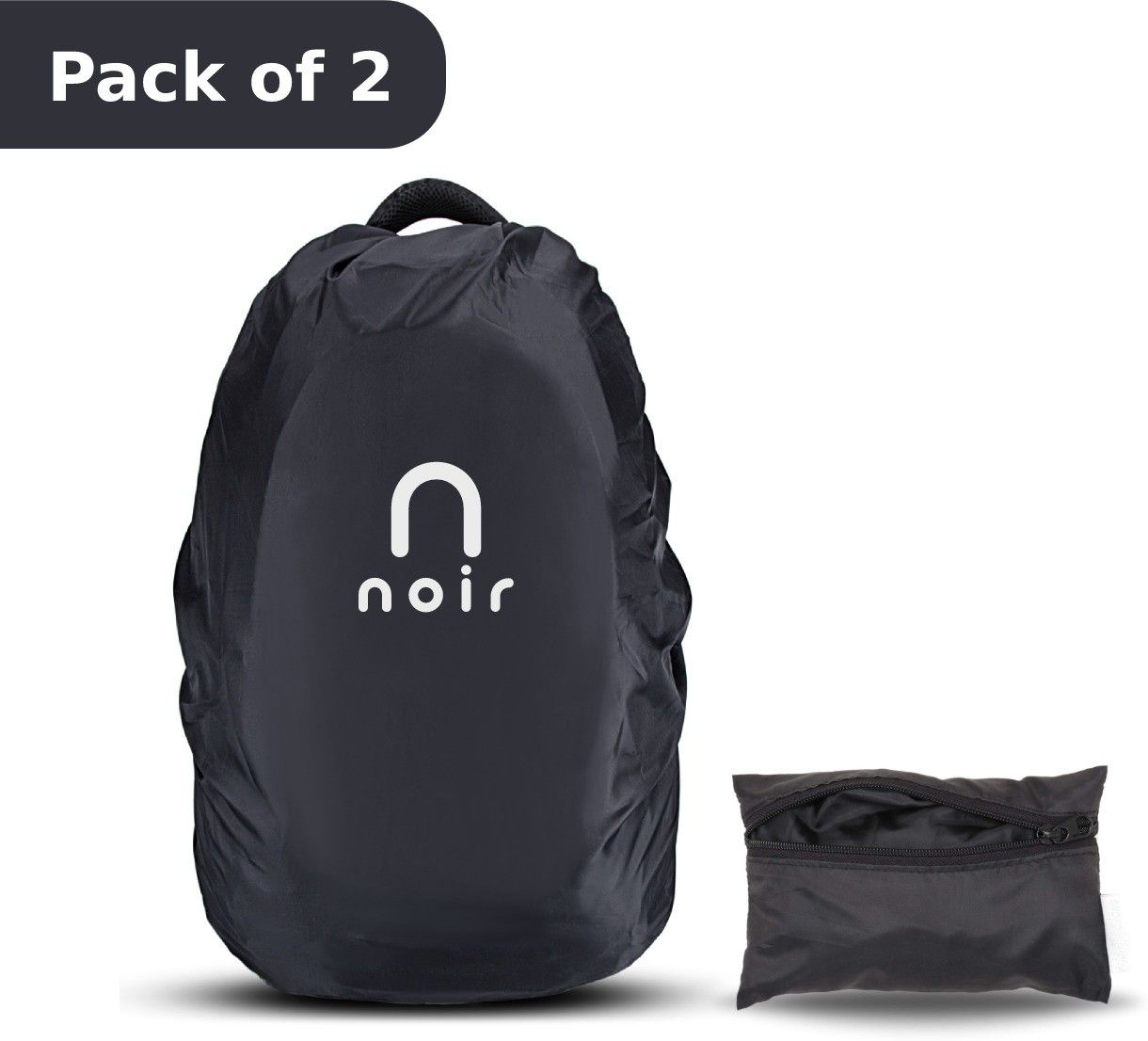 Noir Homes Rain and Dust Cover with Pouch 100% Waterproof, Dustproof Bag Cover for Backpack, Laptop Bags, School/College/Office/Trekking Bags Pack of 2 Dust Proof, Waterproof Laptop Bag Cover, Luggage Bag Cover, School Bag Cover, Trekking Bag Cover-image-44