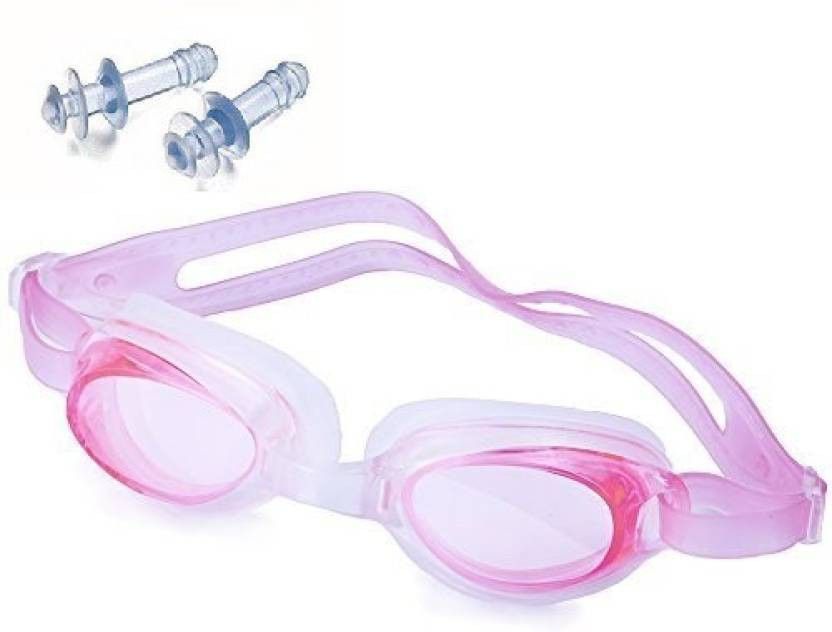 ANTIFOG100% SILICONE SWIMMING GOGGLES FOR BOYS KIDS ADULTS GIRLS WITH EARPLUGS-image-34