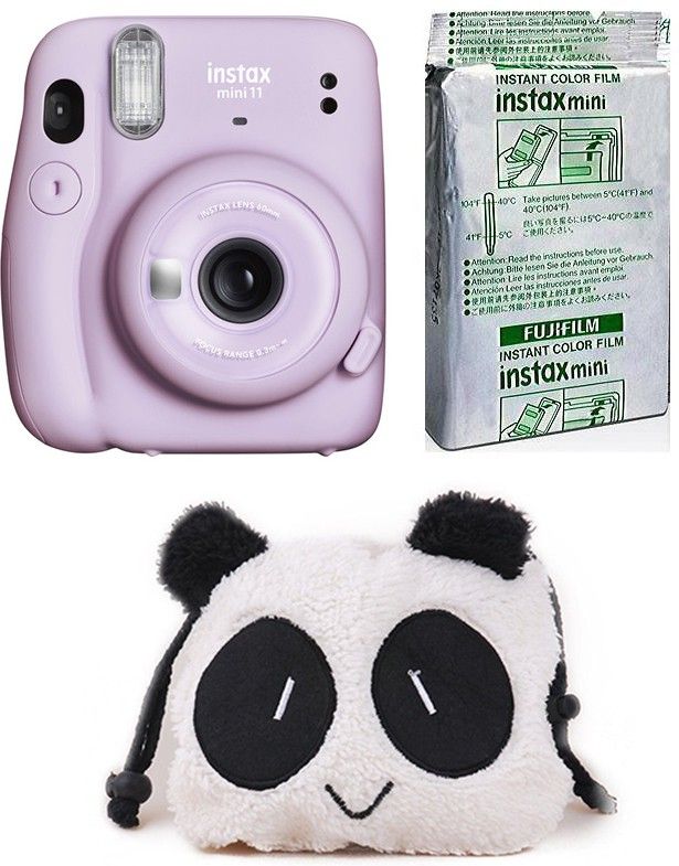 FUJIFILM Instax Mini 11 mini 11 Lilac Purple with Panda Pouch and 10 Shot film Instant Camera-picture-27