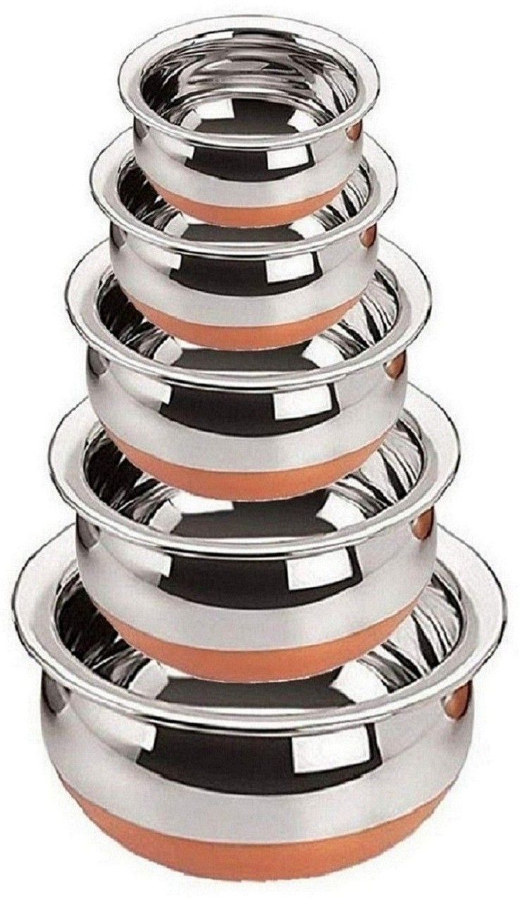 rbgiit Serving Cooking Decorative Bowl Handis Punjabi Patra Pack of 5 Cook and Serve Casserole Set-picture-15