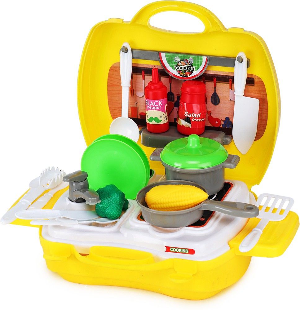 Kitchen Cooking Set Toy with Briefcase and Accessories For 3+ Year Kids, Boys & Girls, Multicolor-image-48
