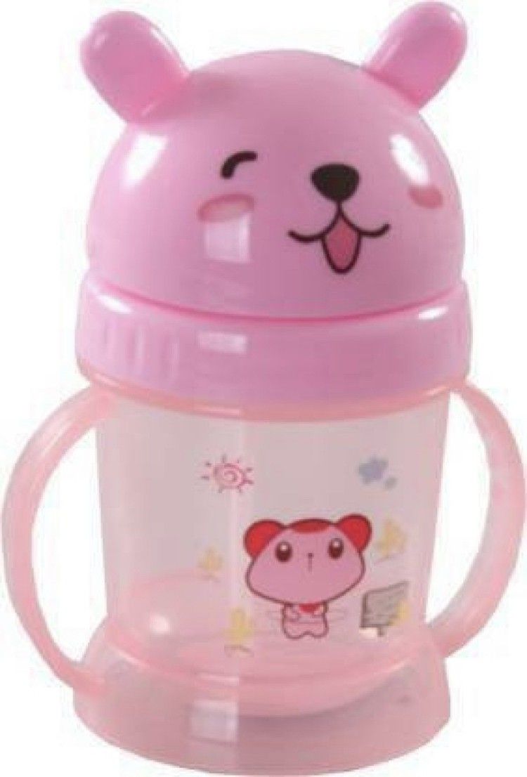 Cutie Teddy Cartoon Printed Kids Sipper Cum Water Bottle With Handle( (Sipper Mugs for Kids/Children/Babies/Infants)-image-15