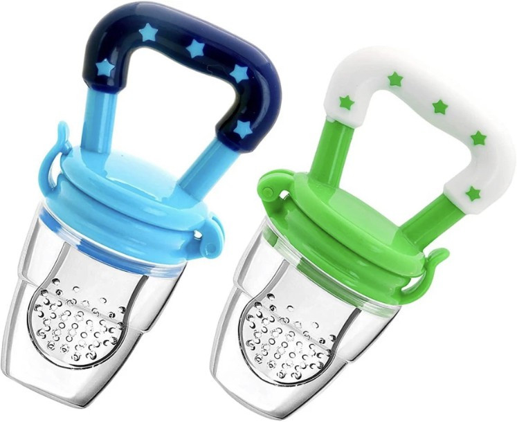 rshopway Silicon Food and Fruit Nibbler/ Feeder/ Pacifier for Infants (Pink) Soother image 1