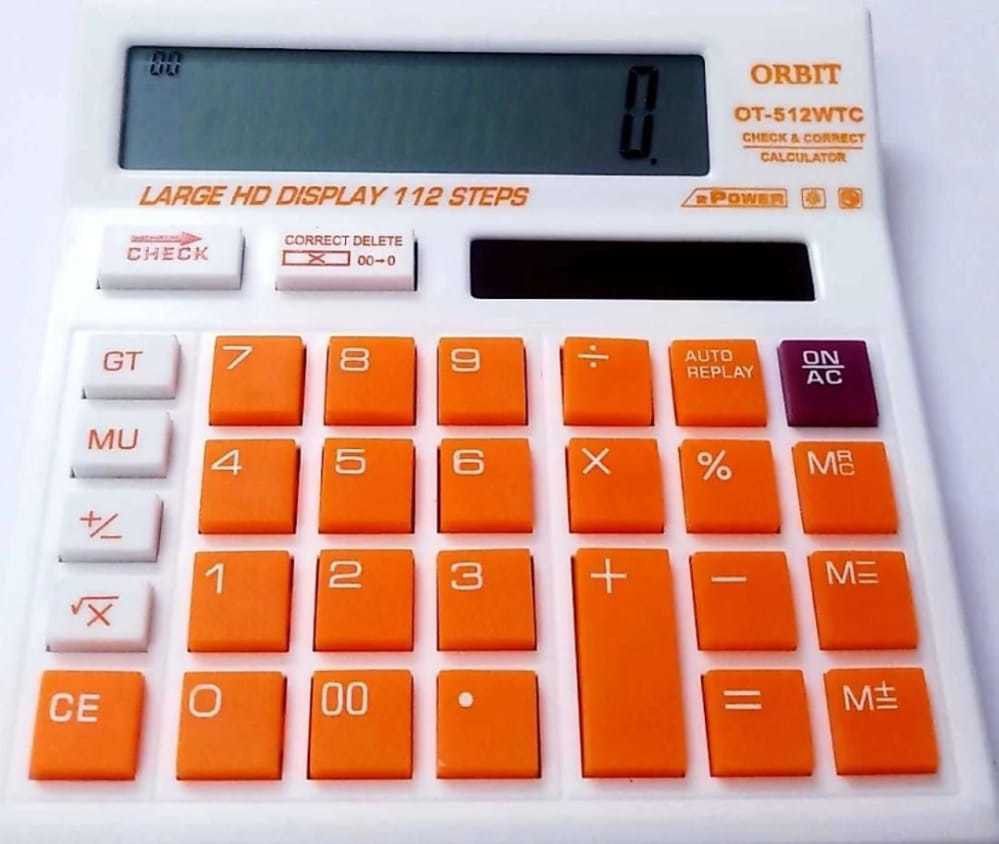 Pink Basic 12 digit Calculator For Office Use Orange Basic 12 digit Calculator For Office Use BasicCalculator-image-1