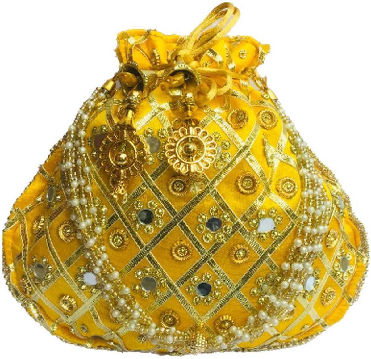 Women Yellow Potli-image-24