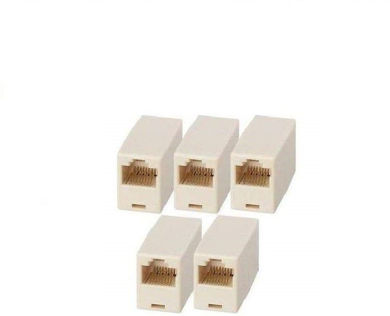 LipiWorld RJ45 8P8C Female to Female Network LAN Cable Coupler Jointer Adapter Connector Extender (5 PCS) Lan Adapter-image-43