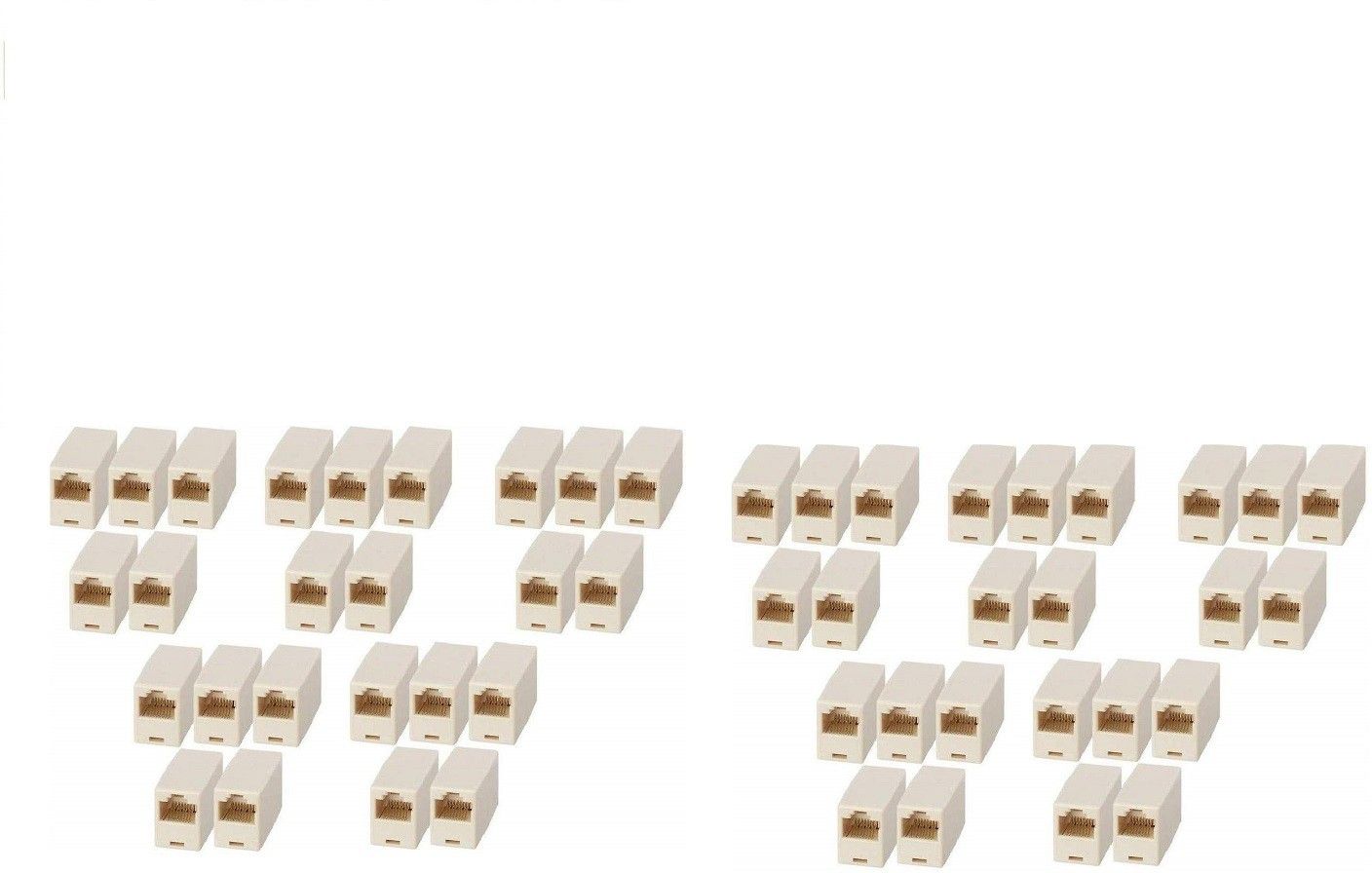 LipiWorld RJ45 8P8C Female to Female Network LAN Cable Coupler Jointer Adapter Connector Extender (50 PCS) Lan Adapter-image-49