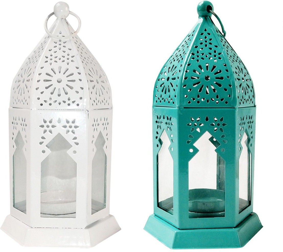 everbrights White, Blue Iron Hanging Lantern-picture-35
