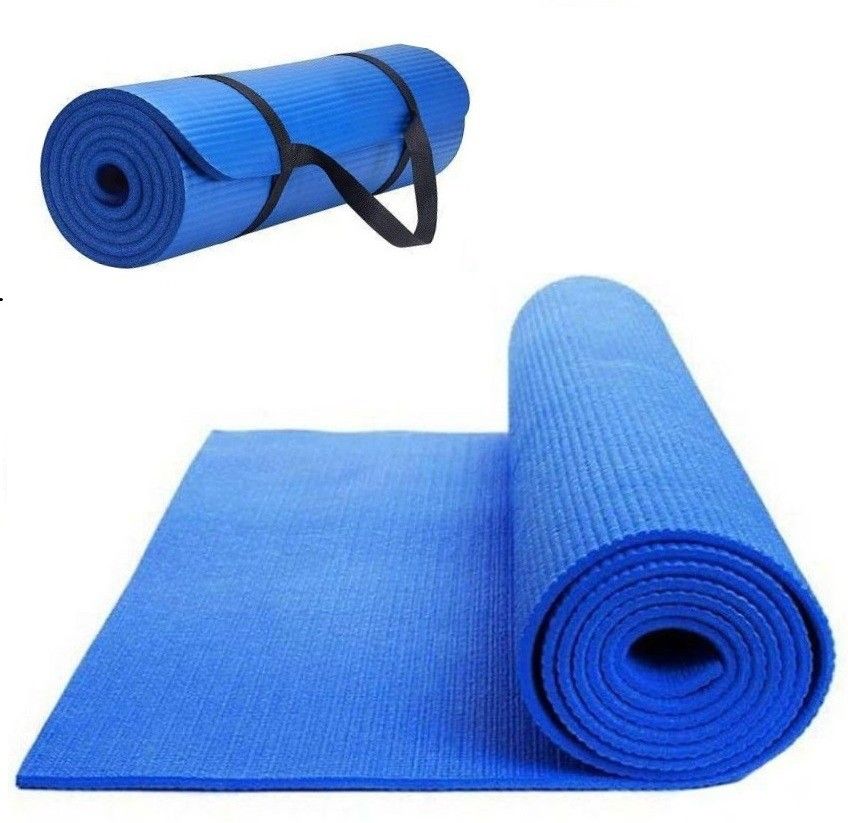 higrade HIGH QUALITY , ANTI SLIP , BEST GRIP , THICK YOGA MATT for EXERCISE ,WORKOUT,GYM Blue 6 mm Yoga Mat-picture-11