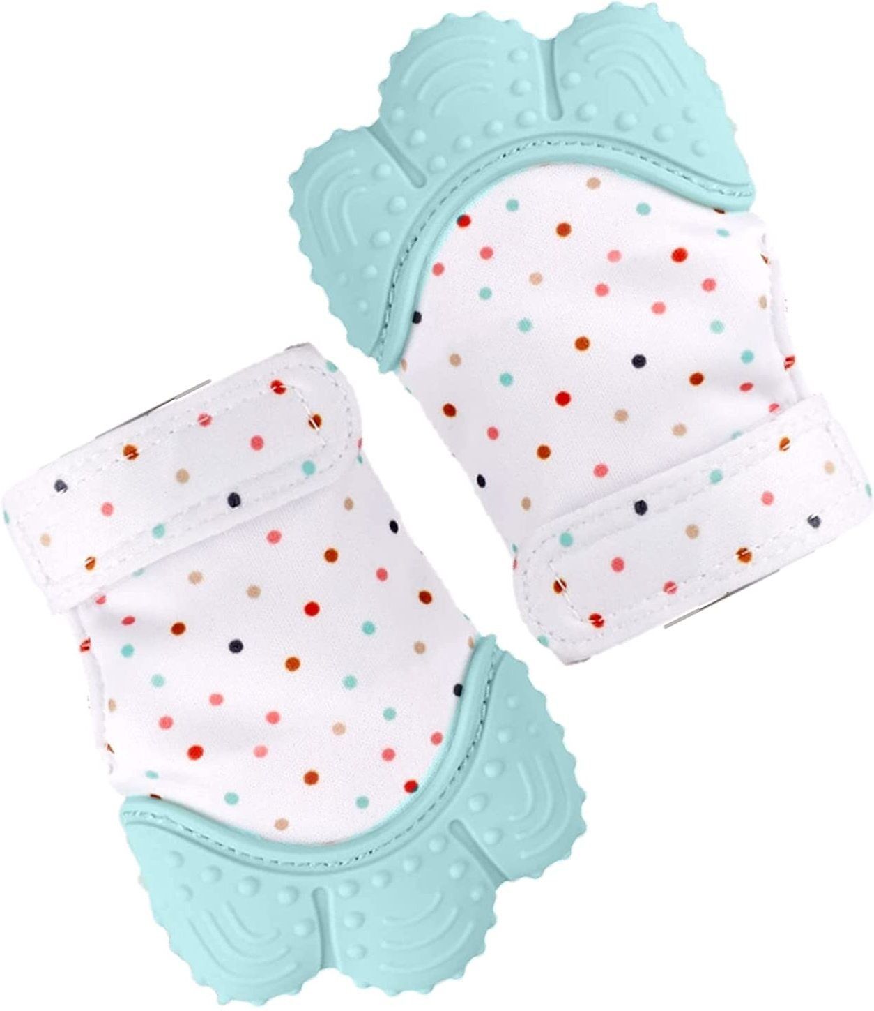 Baby Soft Teething Mitten Teether Glove Pain Relief Toy Glove Natural Remedy Soother-image-4