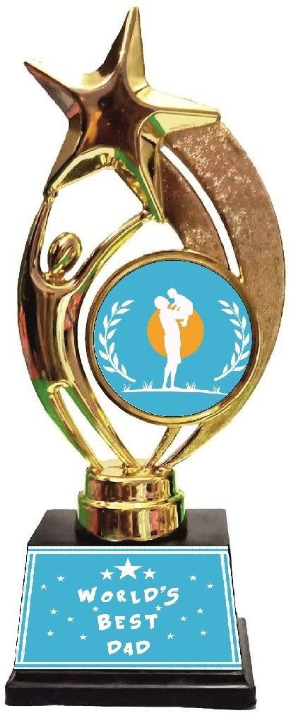 Trophy Gift for World's Best Dad Trophy-image-1