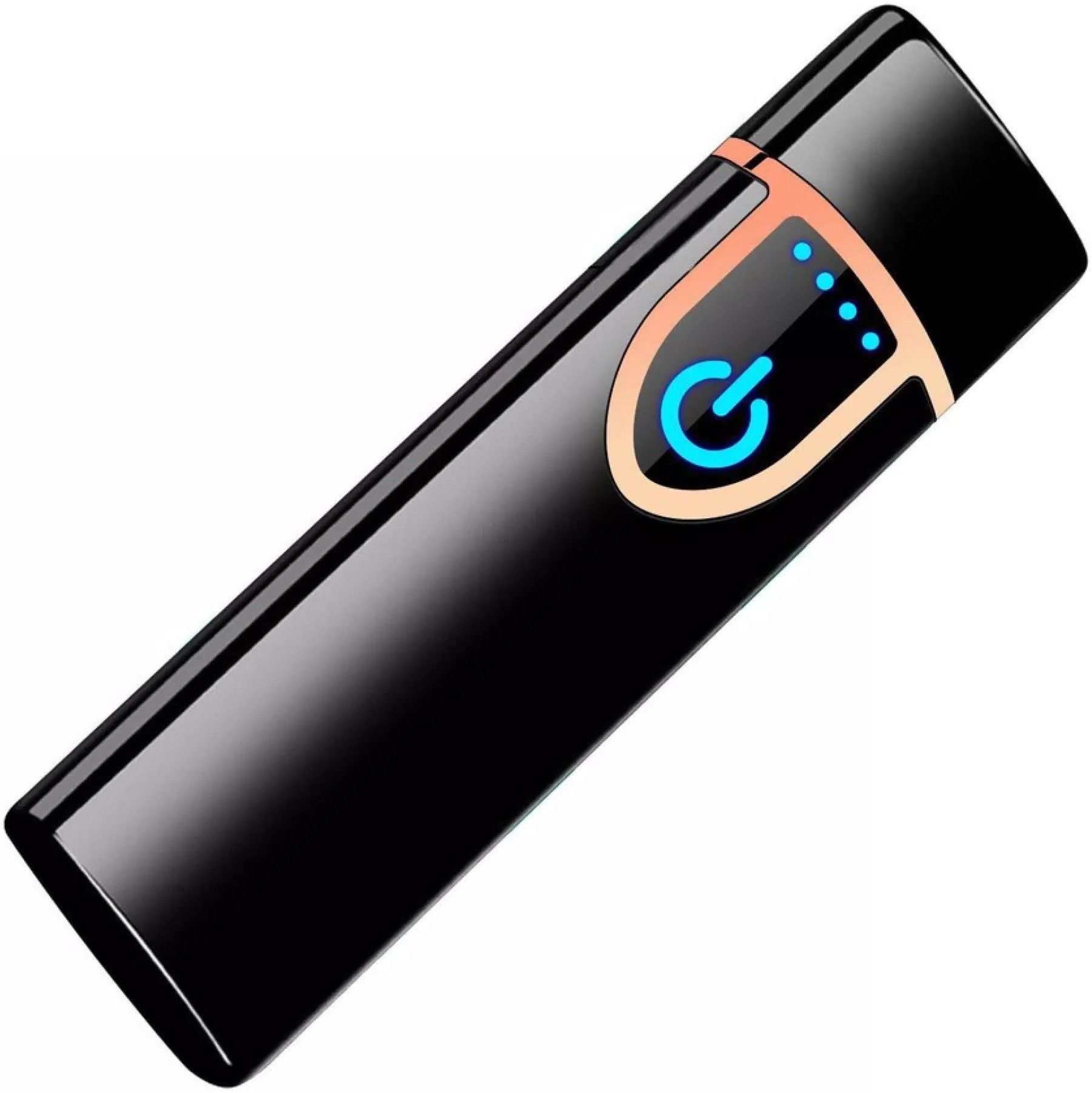Good Quality Rechargeable Lighter Touch Ignition USB Charging Lighter,Windproof Plasma Lighter for Candle, Cigarette Power Indicator Flameless USB Finger Pocket Lighter-image-1