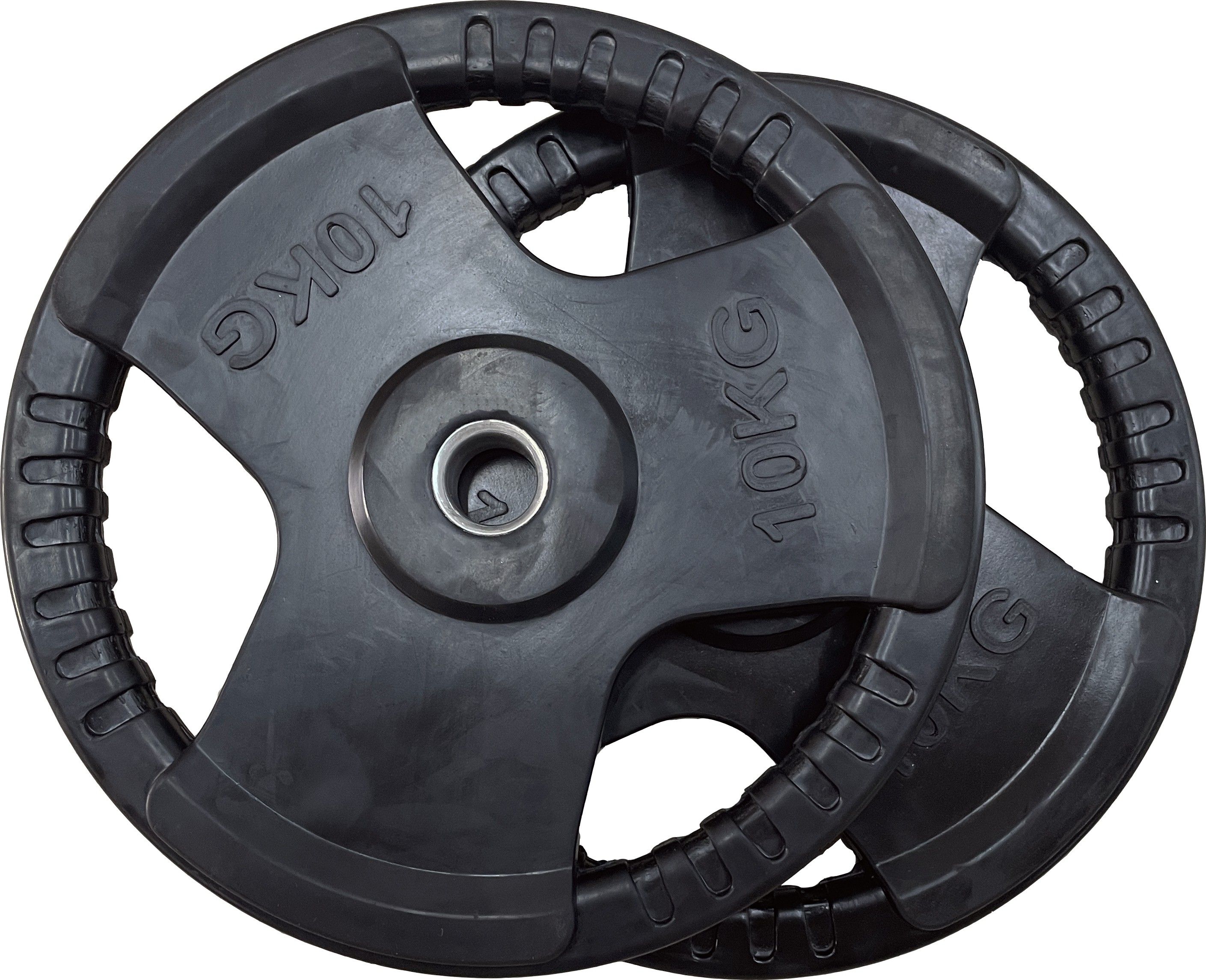 sridaya 20 kg Pair of 10 Kg Rubber Coated Cast Iron Plates (10Kg x 2 = 20Kg) Home Gym Combo-picture-41