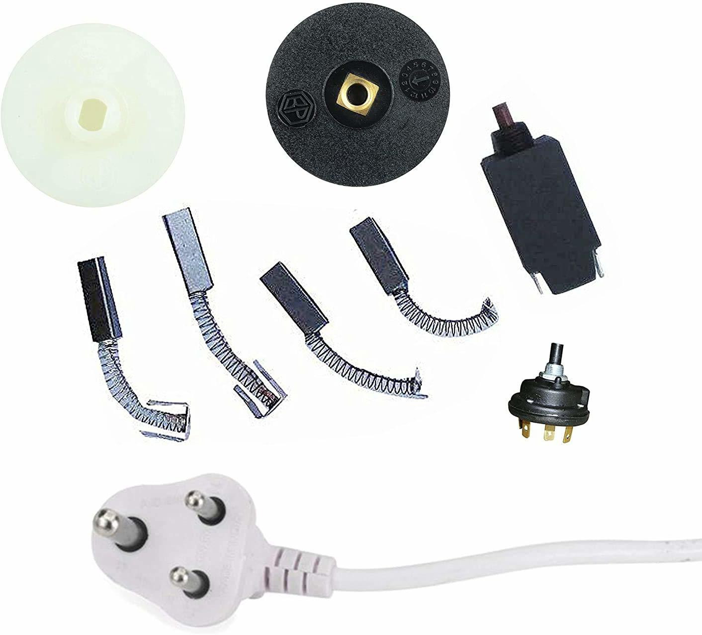 pmw Mixer Jar Coupler, Motor Coupler, Overload Switch, Rotary Switch, Carbon Brush, Ac Power Cord 3 Pin Core Wire - It Can Be Used in Almost All Mixer Grinders Mixer Grinder Coupler image 1