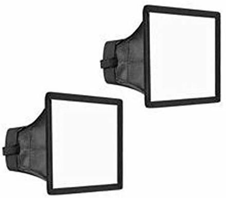 SHOPEE Universal Cloth Flash Bounce Diffuser for All Speedlite Flashes (White_15x17 cm,Pack of 2) canon Diffuser-picture-18