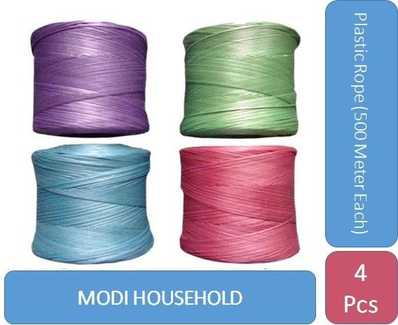 modi household Plastic Rope Roll 500 Meters (each) for Home and Commercial Use Multicolor-picture-15