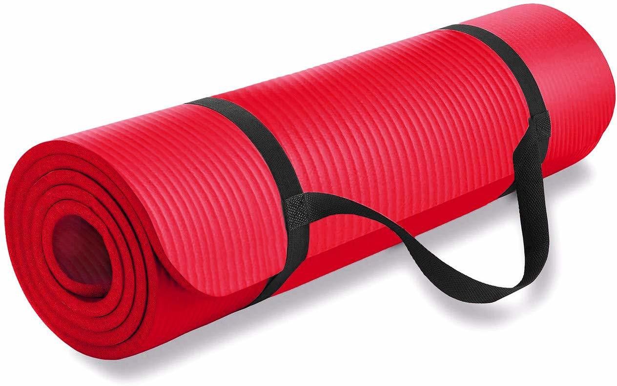 EXERCISE,WORKOUT,GYM MATT,ANTI SKID,ANTI SLIP,TEXTURED MATTRESS Red 6 mm Yoga Mat-image-16
