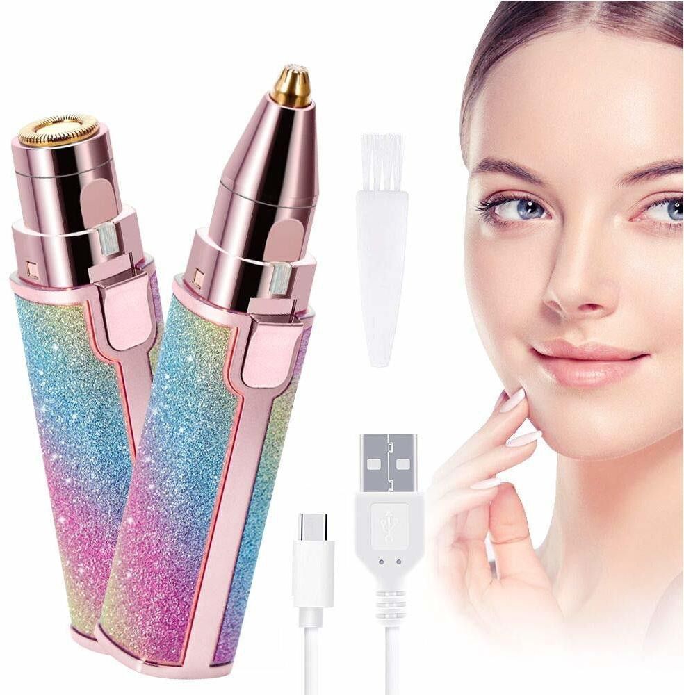 ikk traders Eyebrow 2 in 1 Eyebrow Trimmer and Painless Facial Hair removal-picture-23
