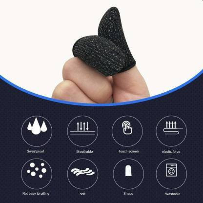 bal samrat Mobile Finger Sleeve 1 Pair Trigger Game Controller for PUBG, COD Gaming (S-68) Finger Sleeve image 1